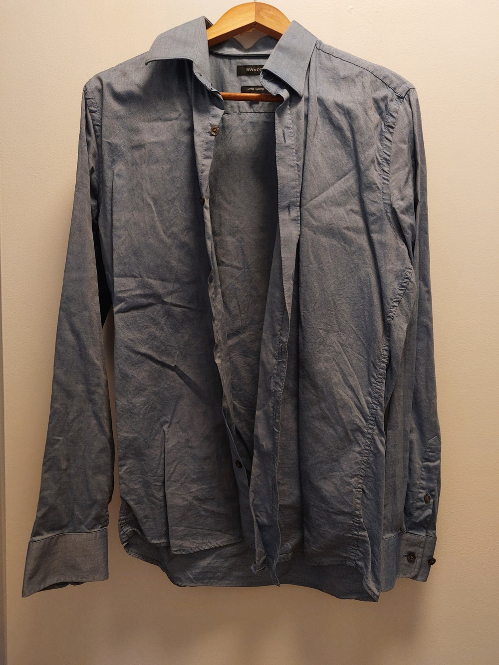 RW&Co. Blue Button-Down Shirt